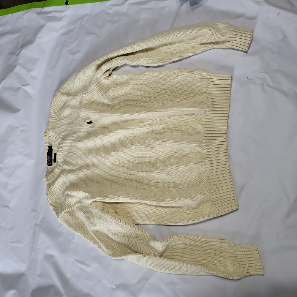 Polo Ralph Lauren OFF-WHITE sweater. Sz large new condition